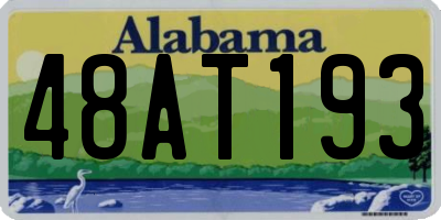 AL license plate 48AT193