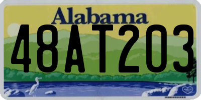AL license plate 48AT203