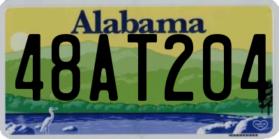 AL license plate 48AT204