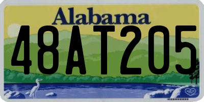 AL license plate 48AT205