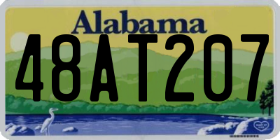 AL license plate 48AT207