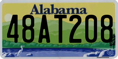 AL license plate 48AT208