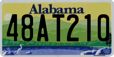 AL license plate 48AT210