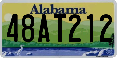 AL license plate 48AT212