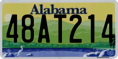 AL license plate 48AT214