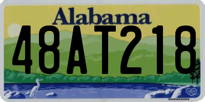 AL license plate 48AT218