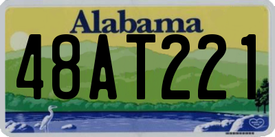 AL license plate 48AT221