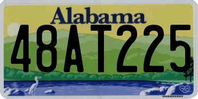 AL license plate 48AT225