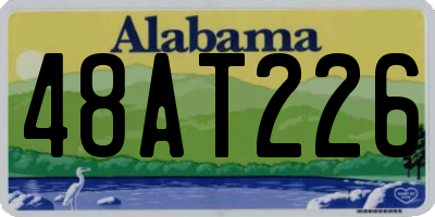AL license plate 48AT226