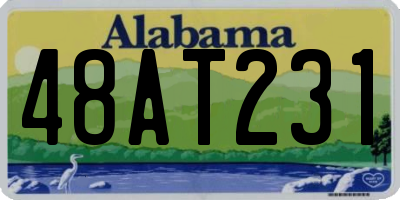 AL license plate 48AT231