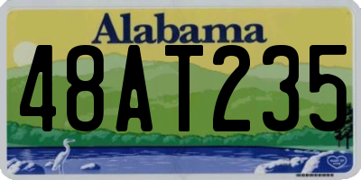 AL license plate 48AT235