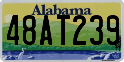 AL license plate 48AT239