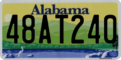 AL license plate 48AT240