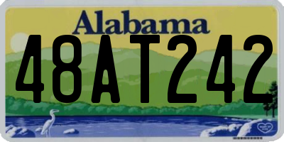 AL license plate 48AT242