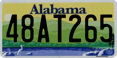 AL license plate 48AT265
