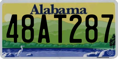 AL license plate 48AT287
