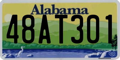AL license plate 48AT301