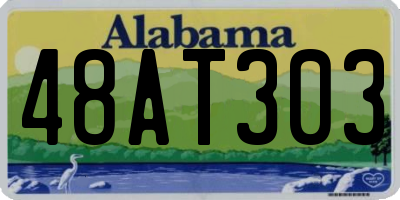 AL license plate 48AT303