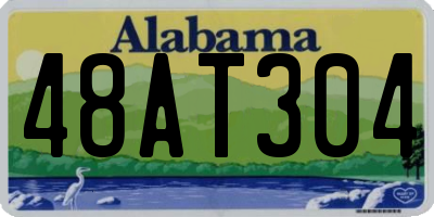 AL license plate 48AT304