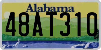 AL license plate 48AT310