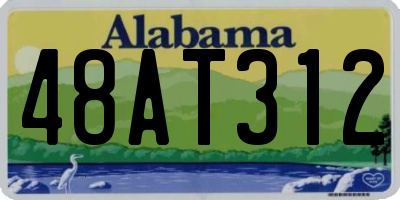 AL license plate 48AT312