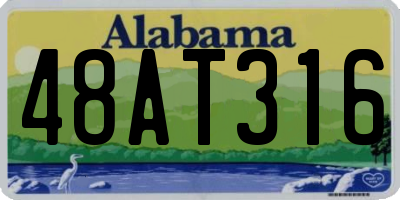 AL license plate 48AT316