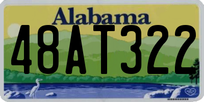 AL license plate 48AT322