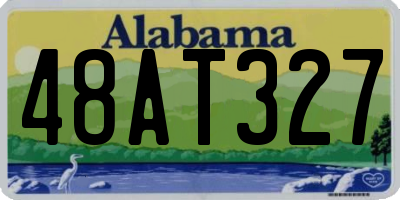 AL license plate 48AT327
