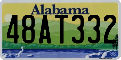 AL license plate 48AT332