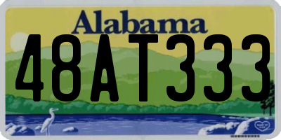 AL license plate 48AT333