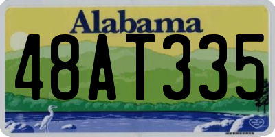 AL license plate 48AT335
