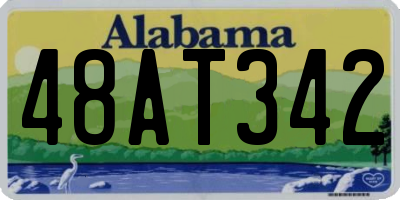 AL license plate 48AT342