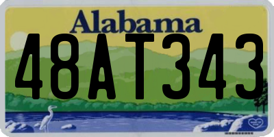 AL license plate 48AT343