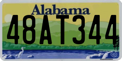 AL license plate 48AT344