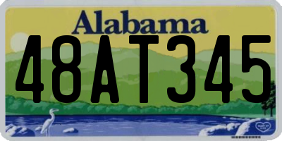 AL license plate 48AT345