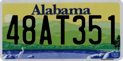 AL license plate 48AT351