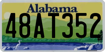 AL license plate 48AT352