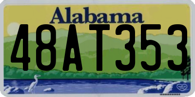 AL license plate 48AT353