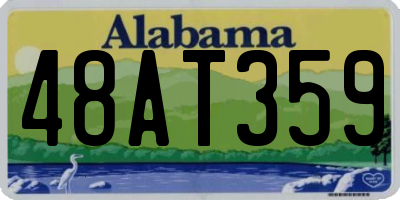 AL license plate 48AT359