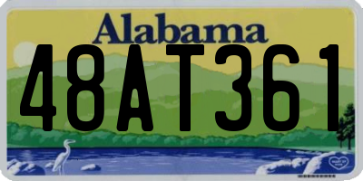 AL license plate 48AT361