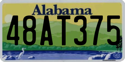 AL license plate 48AT375