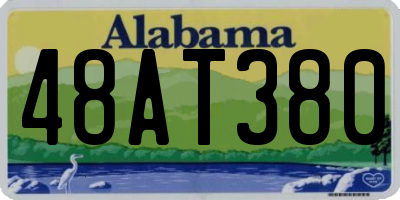 AL license plate 48AT380