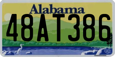 AL license plate 48AT386