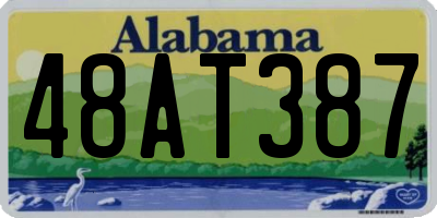 AL license plate 48AT387