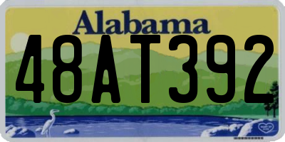 AL license plate 48AT392