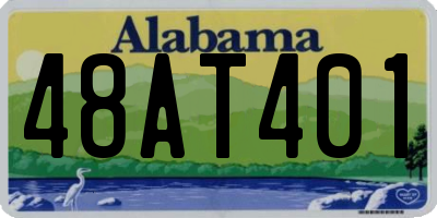 AL license plate 48AT401