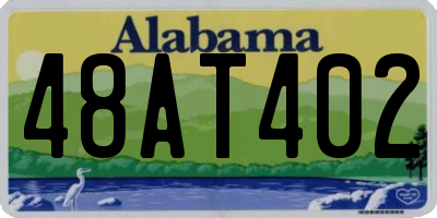 AL license plate 48AT402