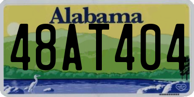 AL license plate 48AT404
