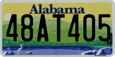 AL license plate 48AT405