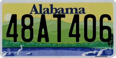 AL license plate 48AT406